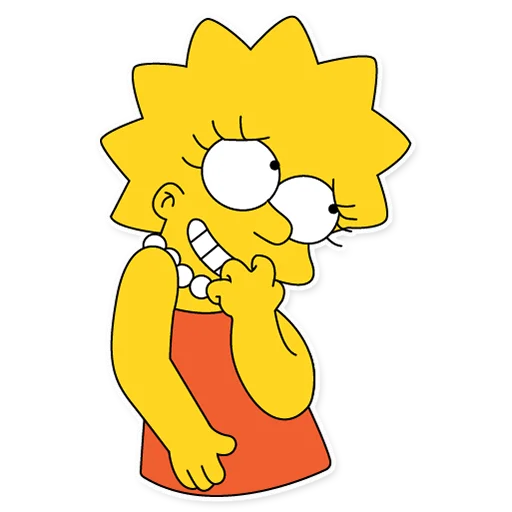 Telegram Sticker «Lisa Simpson» 😅