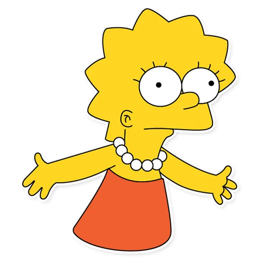 Telegram Sticker «Lisa Simpson» 😐