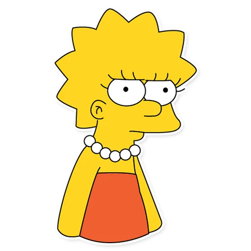 Lisa Simpson stiker 😠