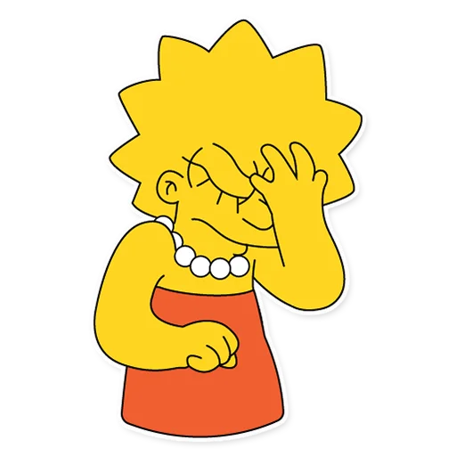 Telegram stiker «Lisa Simpson» 😓