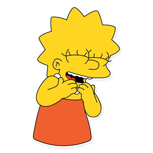 Стикер Telegram «Lisa Simpson» 😄