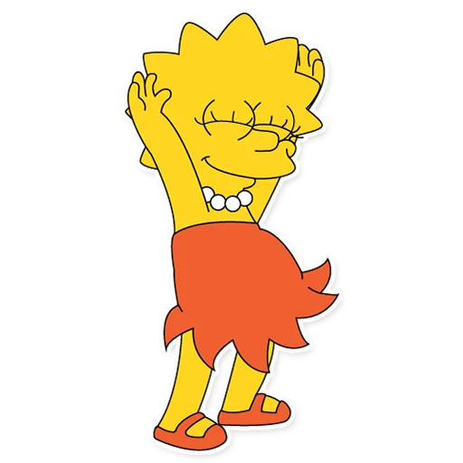 Telegram Sticker «Lisa Simpson» 💃
