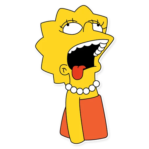Telegram Sticker «Lisa Simpson» 😖