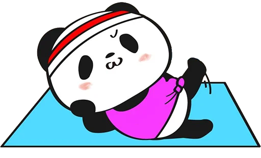 Эмодзи Little panda 💪