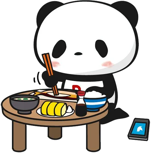 Telegram stiker «Little panda» 🥡