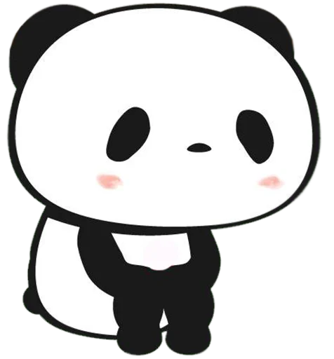 Telegram Sticker «Little panda» 😶