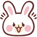 Емодзі телеграм HD lovely bunny