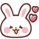 Емодзі HD lovely bunny 🥰