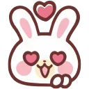 Емодзі HD lovely bunny 😍