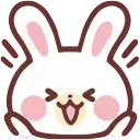 Эмодзи HD lovely bunny 😆