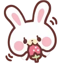 Емодзі HD lovely bunny 🍓