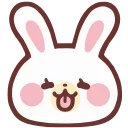 Емодзі HD lovely bunny 😝