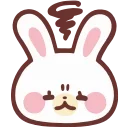 Емодзі HD lovely bunny 😑