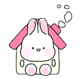 Lovely Rabbit Tozzi 2 stiker 🙃