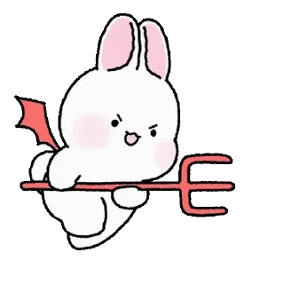 Lovely Rabbit Tozzi 2 stiker 🔱
