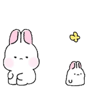 Lovely Rabbit Tozzi  sticker 😢