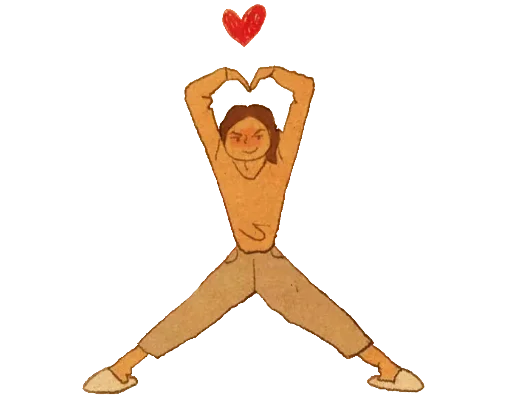 Telegram stiker «Любовь нежность» 😍