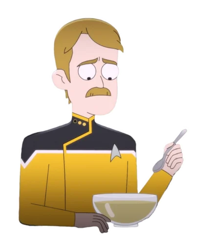 Telegram stiker «Star Trek: Lower Decks» 😔