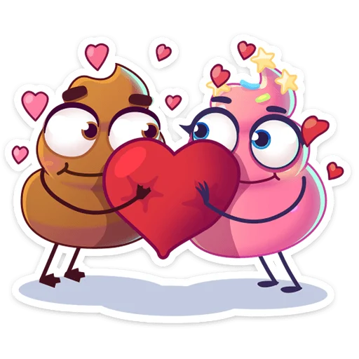 Telegram Sticker «Какая любовь!» 