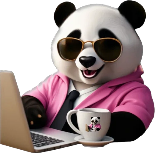 Эмодзи Lunky Panda 👨‍💻