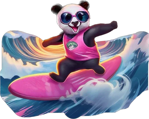 Lunky Panda sticker 🏄‍♀️