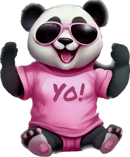 Telegram Sticker «Lunky Panda» 🥳
