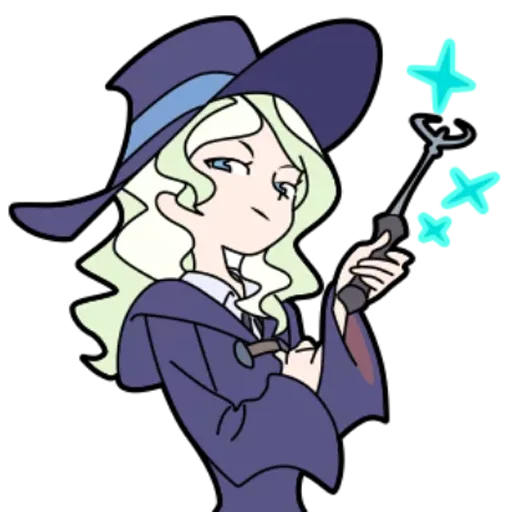 Telegram Sticker «Little Witch Academia» ?