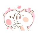 Marshmallow Couple  emoji 🥰