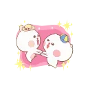 Marshmallow Couple  emoji 💃