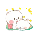 Marshmallow Couple  emoji 😴