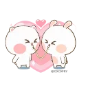 Marshmallow Couple  emoji 😘