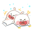 Marshmallow Couple  emoji 😂