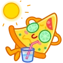 Madam Pizza emoji 🏖