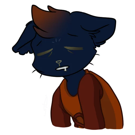 Mae Borowski from Night in the Woods by SiD'ni stiker 😔