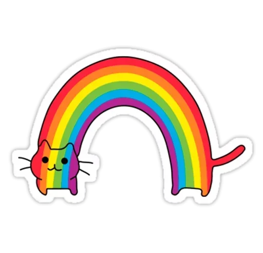 Telegram stiker «Magic Rainbow» 😙