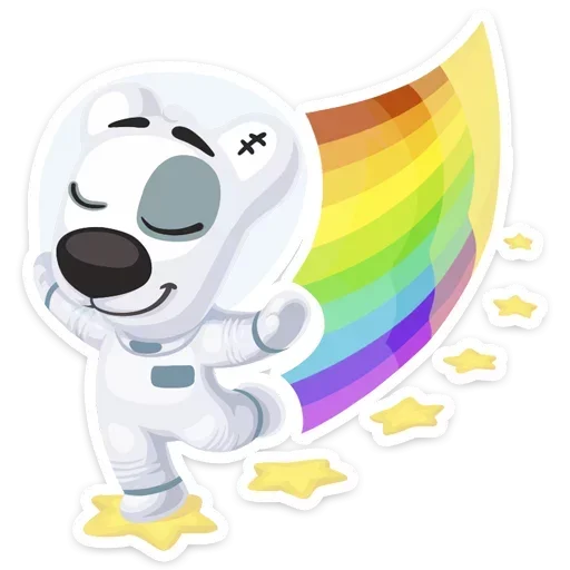 Стикер Telegram «Magic Rainbow» 😚