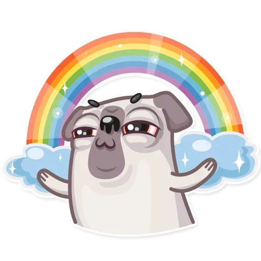 Magic Rainbow emoji 😗