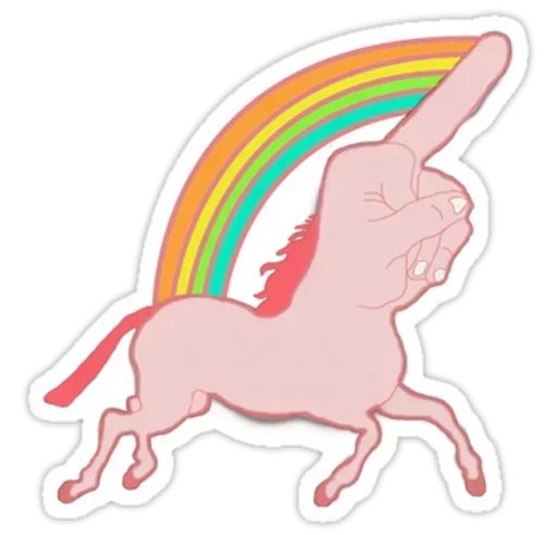 Telegram Sticker «Magic Rainbow» 😊