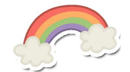 Telegram Sticker «Magic Rainbow» 🤣