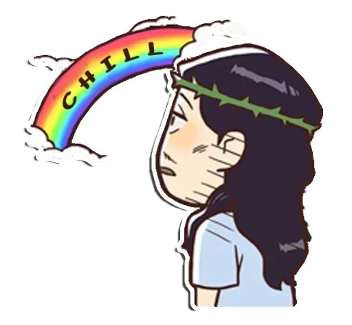 Magic Rainbow sticker 😙