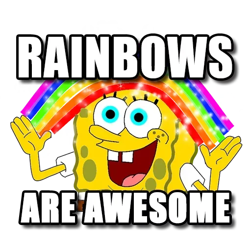 Telegram stiker «Magic Rainbow» 😌