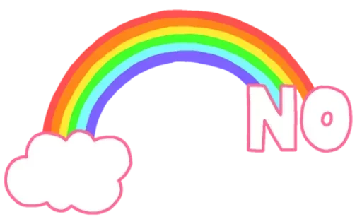 Telegram stiker «Magic Rainbow» 😙