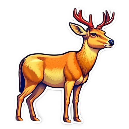 Telegram Sticker «милые звери | cute animals» 🦌