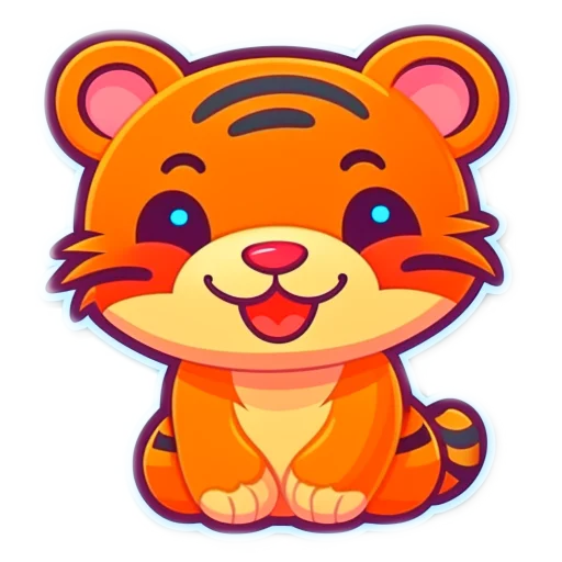 Telegram Sticker «милые звери | cute animals» 🐯