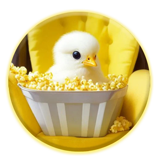 Magic Chicken channel: emoji 🍿
