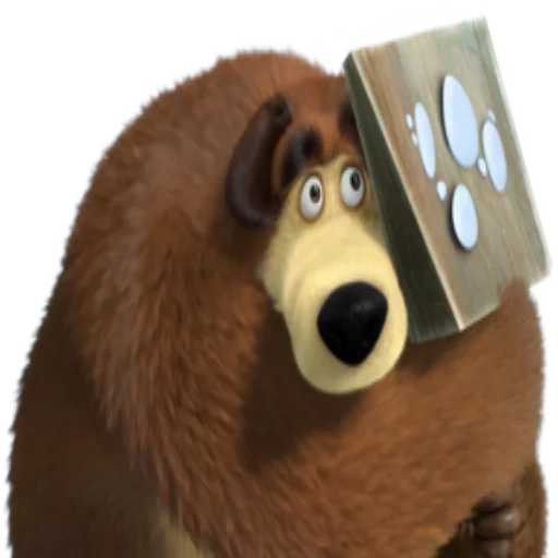 Telegram Sticker «Маша и медведь» 😶
