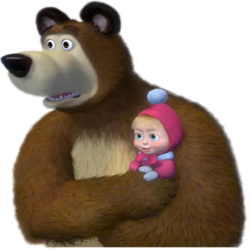 Telegram Sticker «Маша и медведь» 😨