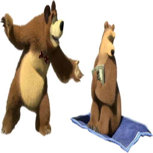 Telegram Sticker «Маша и медведь» 👫