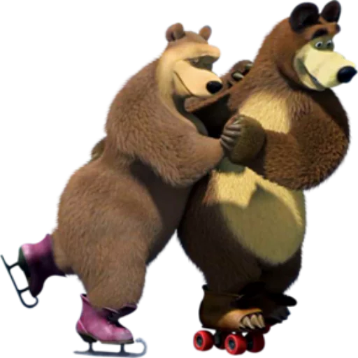 Telegram Sticker «Маша и медведь» ⛸
