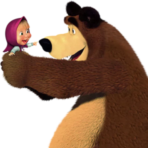 Эмодзи Маша и медведь 😌